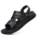 Top Layer Cowhide Men's Casual Beach Shoes Summer New Comfortable Dual-use Sandals Genuine Leather Versatile Outdoor_vogvips.com