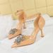 8323-K53 Fashionable Butterfly Diamond With Thin Heels, Shallow Mouth, One Piece Strap, Banquet High Heels Sandals For_vogvips.com