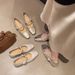 Square Head Thick Heel Fashion Single Shoes Women's Bag Head Sandals Rear Empty Light Mouth Middle Heel Mary Jane Shoes Women's Shoes_vogvips.com