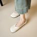 Folded Flat-soled Single Shoes Women's Shallow Mouth Versatile One-pedal Grandma Shoes Super Soft Beanie Shoes_vogvips.com