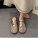 Half-strap Mary Jane Closed-toe Mules For Women, 2026 Summer New Stylish Rhinestone Fishnet French Sandals_vogvips.com