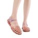 New Sandals, Jelly Woven Hollow Roman Women's Shoes, Flat Closed-toe Beach Shoes For Summer_vogvips.com