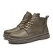 Large Size Thick-soled Tooling Martin Boots Men's Casual Hand-scratched Retro Velvet Snow Boots_vogvips.com