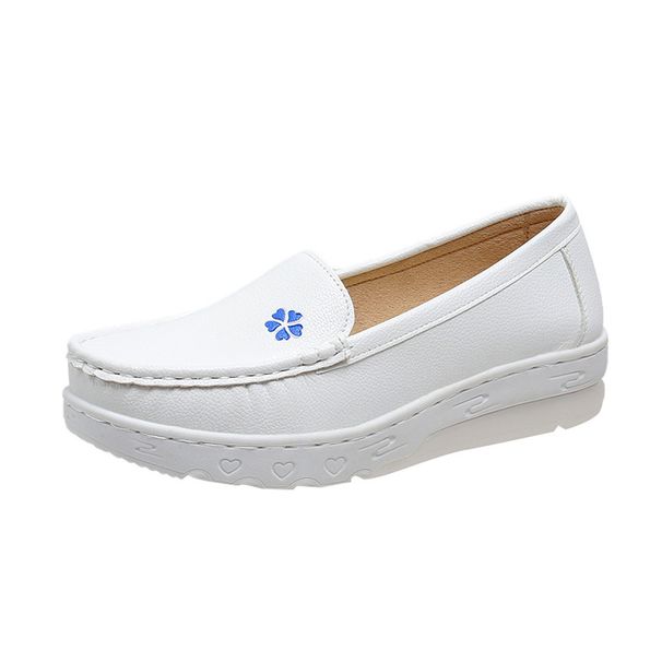 Nurse For Women, Winter New Fashion Versatile Single Spring And Autumn Soft Sole Non-Slip Hospital Work Sho, White_vogvips.com