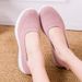 2025 New Old Beijing Cloth Foreign Trade Flat Fly Knit Women, Spring Autumn Slip-On Shoes For Middle-Aged And Elderly_vogvips.com
