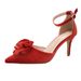 High Heels Red Roses Decorated Stiletto Pointed Fashion Casual Sexy Women S Shoes_vogvips.com