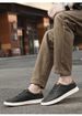 Rubber Soft Sole Men's Shoes First Layer Cowhide Leather Board Shoes Low Top High Value Men's Leisure_vogvips.com