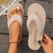 New Simple And Comfortable Casual Slippers With Thick Soles Flip-flops Beach Women's Shoes_vogvips.com