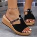 New Plus Size Summer Women's Slope Heel Thick Soled With Height Increasing Casual Slippers For Women_vogvips.com