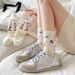 Fairy Tale Town Cotton Socks For Women And Men - Medium Cute Cartoon Print Casual Socks, Breathable & Comfortable, All-Season Wear_vogvips.com