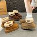 thick-soled Snow Boots Women's Fleece Thickened Warm Versatile Cotton Shoes Women's Fluffy Short Boots_vogvips.com