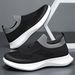 Men's Slip-On Walking Shoes Lightweight Breathable Knit Loafers Comfortable Casual Work Shoes For Men_vogvips.com