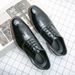 Suitable For All Seasons Brogue Carved For Men Business Formal Men's Leather Korean Style Pointed Toe Youth Thick Sole Groomsmen Wedding Shoes_vogvips.com