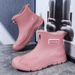 Voyage 2025 New Cross-Border Waterproof Non-Slip Short Men's Rain Boots Outdoor Thick-Soled Kitchen Work Couple Rubber Shoes_vogvips.com