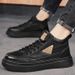 European Warm Series 2025 Autumn New High-top Martin Boots Men's Versatile Thick-soled Casual Leather Workwear Sneakers Trendy Shoes Men_vogvips.com