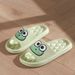 Summer Beach Slides Bathroom Anti Slip Slipper Non-Slip Home Flip Flops Cartoon Frog Soft Sandals_vogvips.com