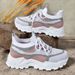 Spring New Style Cross-Border Soft Sole Lightweight Dad Women's Shoes Large Size Breathable Sneakers_vogvips.com