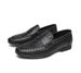 European Style's Loafers, Trendy And Fashionable Woven Casual Leather Shoes, Breathable Soft-soled Slip-on Shoes For_vogvips.com