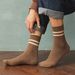 7 Pair Men's Striped Casual Breathable Cotton Socks High Quality Harajuku Retro Style_vogvips.com