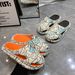 New Summer Men Women, Suitable Outdoor And Indoor Use, Hollow-out Closed-toe Slip-on For Couples, Lazy Slippers_vogvips.com