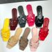 European And American Foreign Trade Y Brand Genuine Leather Slippers For Women Summer Woven Versatile Flat Heel Women's_vogvips.com