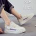 New Women S Casual Sneakers White Comfortable Platform Sports Shoes Color Blocking Wholesale_vogvips.com
