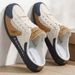 Summer Breathable Slip-On Half-Slipper Men, Casual Soft-Soled Closed-Toe Slippers, Mesh Upper Refreshing And Breathable,_vogvips.com
