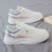 New Women S Casual Sneakers White Comfortable Platform Sports Shoes Color Blocking Wholesale_vogvips.com