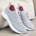 Women's 2025 Spring New Breathable Mesh Running Flat Lightweight Soft Sole Sports Shoes Women_vogvips.com