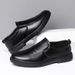 Four Season Men's One Foot Business Casual Leather With Rubber Sole, Anti Slip Wear-resistant Round Toe, Lightweight And_vogvips.com