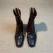 ShoeVault In Stock~ Thick Sole Wedge Square Toe Stretch Slim New Style Back Zipper High Heel Short Commuter Single Boots_vogvips.com