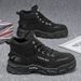 Autumn Men's High-Top Martin Boots, Trendy Versatile Thick-Soled Work Shoes, Short Boots, Casual Safety Shoes_vogvips.com