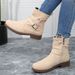 Cross-Border Plus Size Short For Women 2023 Autumn Winter New European American Casual Retro Martin With Side Zipper And_vogvips.com