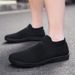 Men's Large Size Men's Shoes New Wide Head Flying Woven Mesh Socks Shoes Low Top Fashion Trend Casual Sports Shoes Vacation Walking Shoes_vogvips.com