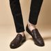 Embossed Crocodile Pattern Soft Sole Foot Loafer Casual Men's Shoes_vogvips.com