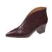 Elegant Pointed Toe Chunky Heel Short Boots plus Size Sexy Martin Cowboy Boots European American Style for Women_vogvips.com