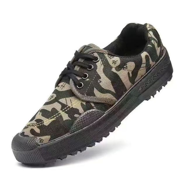 Jiefang Construction Site Wear-resistant Work Non-slip Rubber Dad Labor Protection Military Training Shoes Cross-border_vogvips.com