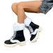 New Autumn An Winter Color-blocke Plush Snow Roun-toe Short Fashion Boo, Warm_vogvips.com