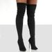 2024 Autumn Winter New High Heel Women's Large Size Over-the-Knee Knitted Long Boots_vogvips.com