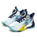 Kids' shoes leather boys basketball shoes spring and autumn children's rotating button single shoes campus sports shoes_vogvips.com