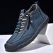 Men's Martin Boots Medium Top Casual Shoes Short Boots Large Size Shoes Stitched Men_vogvips.com