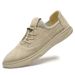 Men's Outdoor Breathable Casual Flat Baseplate Shoes Soft Sole Elastic Buckle Lazy One Pedal_vogvips.com