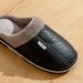 Men's Slippers Winter Big Size Indoor Waterproof PU Leather Large Sizes Home Shoes Fur Flat Cotton Bedroom Houseshoes_vogvips.com