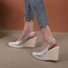 Women's Elegant Pointed Toe High Heel Sandals With TPR Sole, Breathable PU Lining, And Adjustable Buckle Strap For Summer Weddings And Parties_vogvips.com