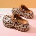 Leopard Print Soft Clogs Couples, Suitable For Indoor Outdoor Use, Stylish And Comfortable Women's Sandals_vogvips.com