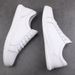 Genuine Leather Brand White High Quality Casual For Men Laces Up Summer Breathable Walk Shoes Fashion Sneaker_vogvips.com