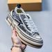 Swan's Eye Sequin Thick-Soled Canvas For Women, Cork Double-Layer Casual Sneakers, Deconstructed Beggar Style_vogvips.com