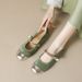 French Flat-soled Single Shoes Women's Spring And Summer Word With Mary Jane Shoes Shallow Mouth Soft-soled Egg Roll Shoes_vogvips.com