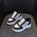 Inner Height-increasing Small White Shoes Women's Muffin Shoes Platform Casual Board Shoes Full Leather Women's Shoes_vogvips.com