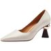Women's Shoes Pointed High Heels Fashion Contoured Female Single Shoes_vogvips.com
